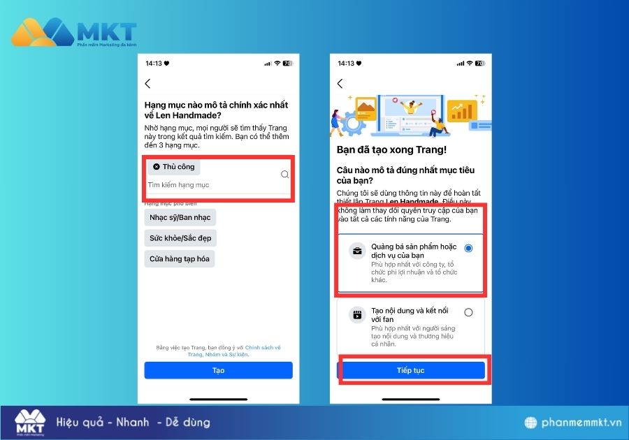 Cách tạo Fanpage bán hàng online trên điện thoại 