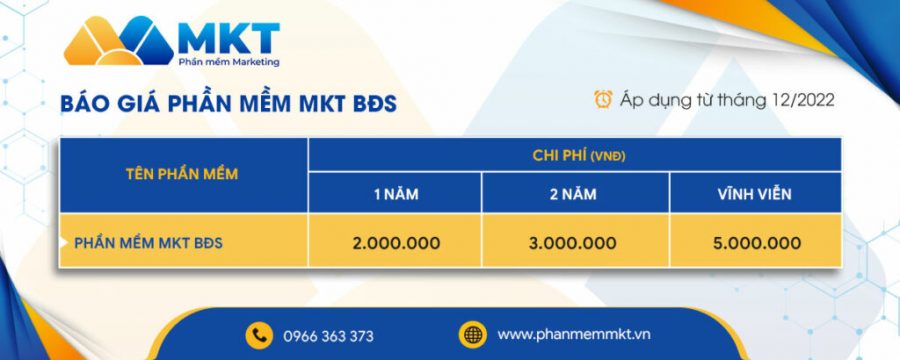 Phần mềm MKT BĐS