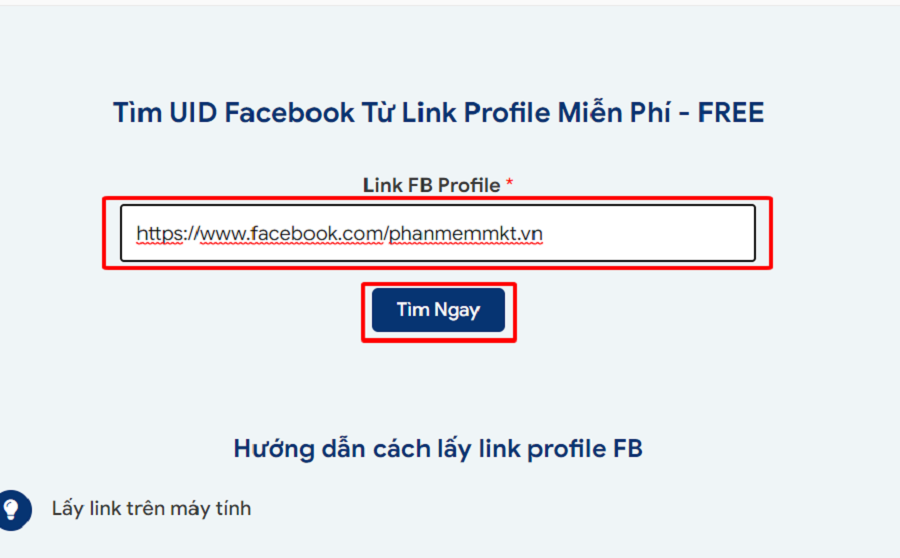 Cách lấy lại facebook bằng ID 