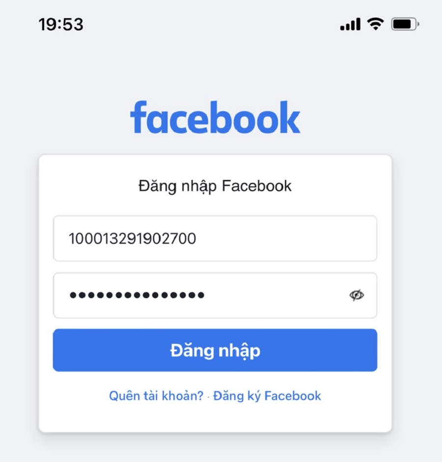Cách lấy lại facebook bằng ID 