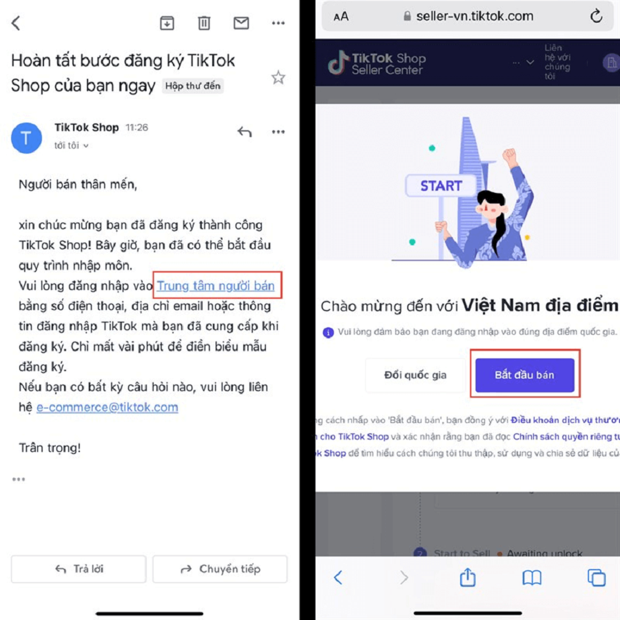đăng ký bán hàng trên tiktok