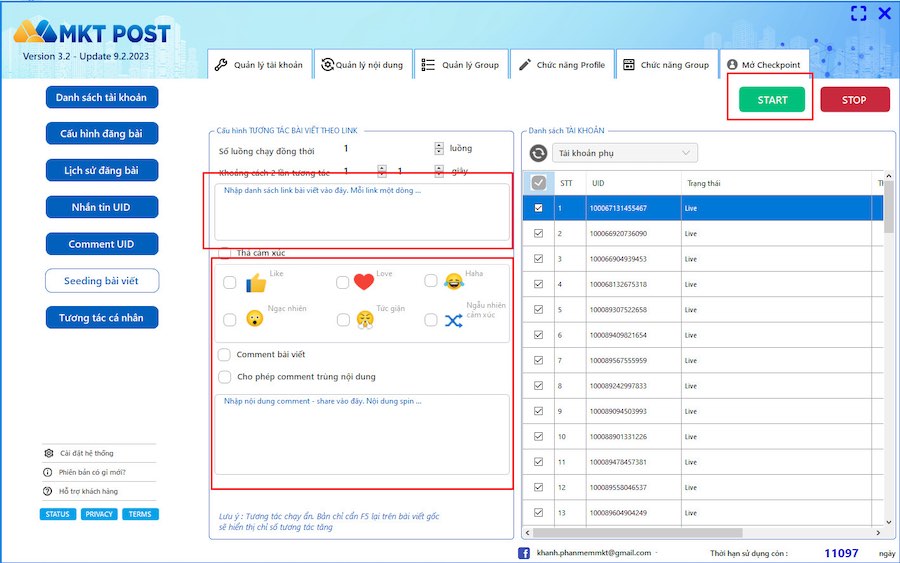facebook bị chặn tương tác