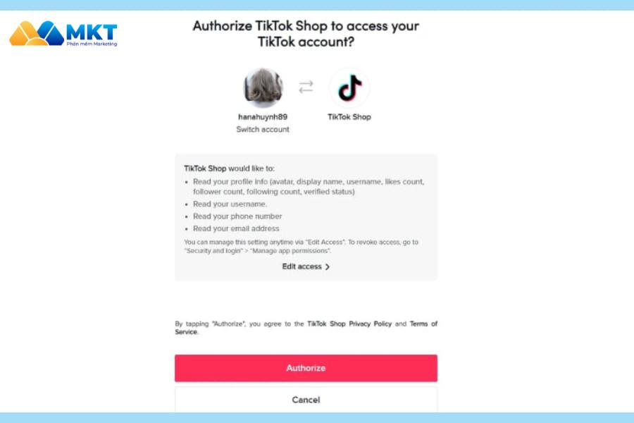 Hướng dẫn tạo tài khoản TikTok Shop