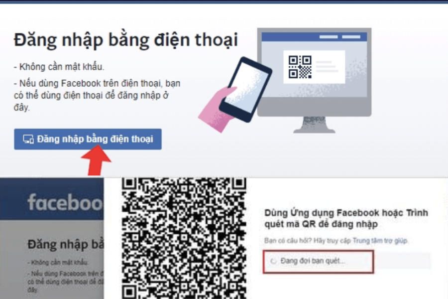 Cách đăng nhập Facebook bằng mã QR