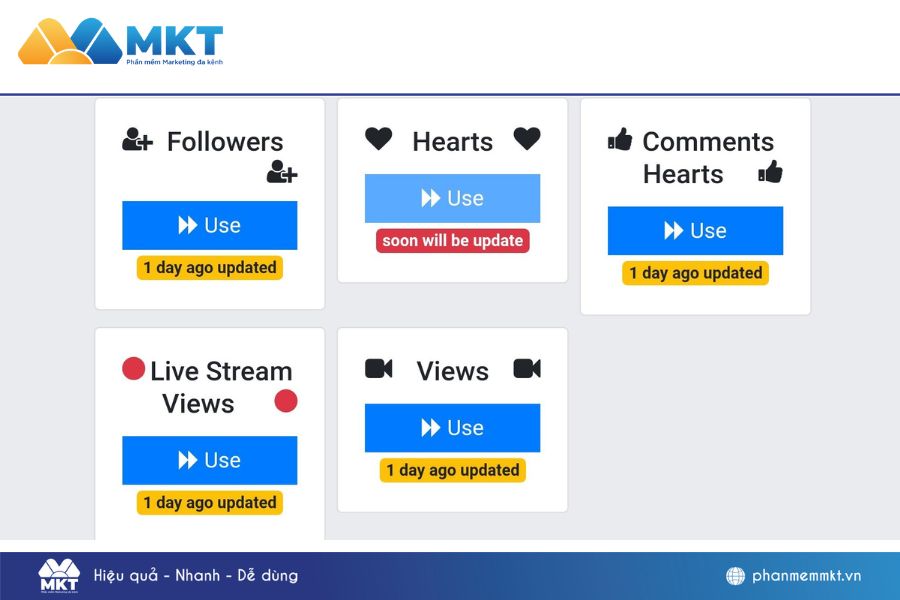 trang web tăng tim tiktok