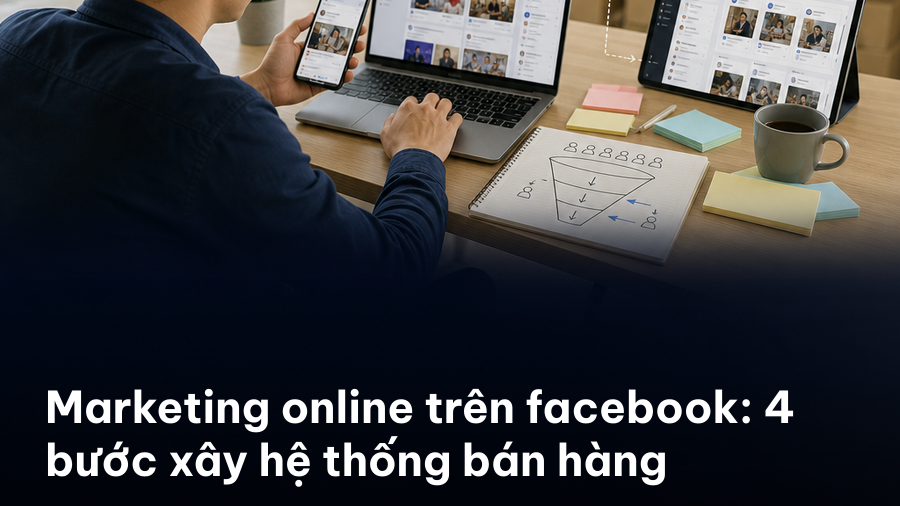 Ảnh bìa minh hoạ marketing online trên facebook